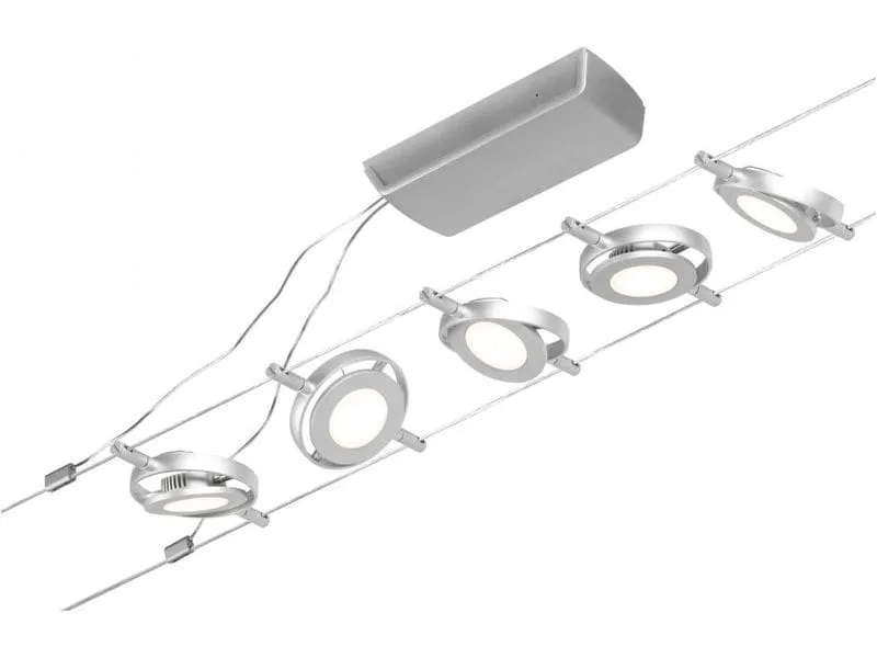 Paulmann CorDuo LED Seilsystem RoundMac Basisset 5 x 200 lm Paulmann CorDuo LED Seilsystem RoundMac Basisset 5 x 200 lm