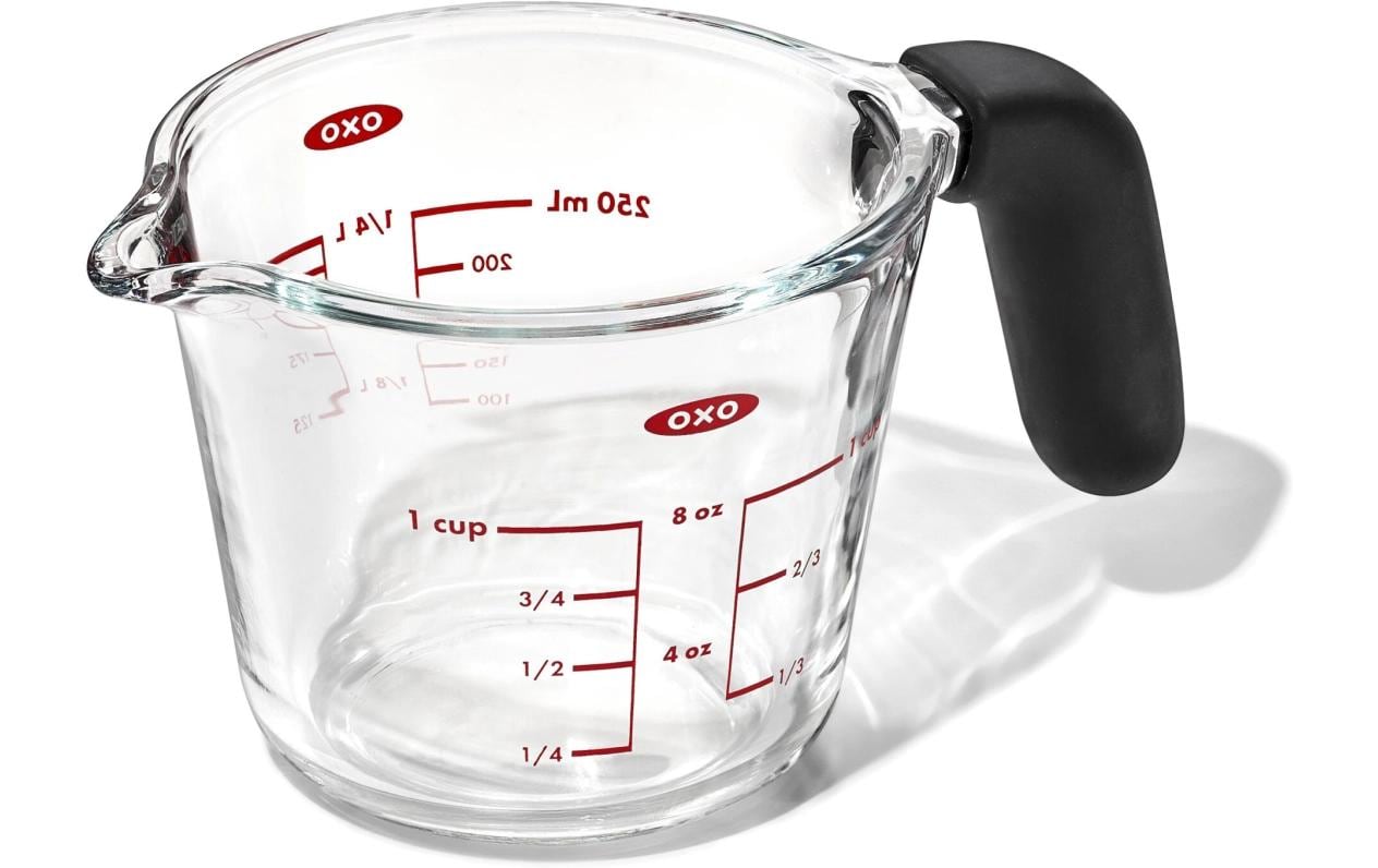 Oxo Good Grips Messbecher 250 ml, Glas