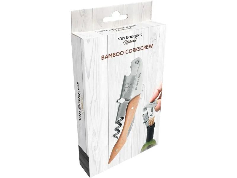 Vin Bouquet Kellnermesser Bambus Braun/Silber