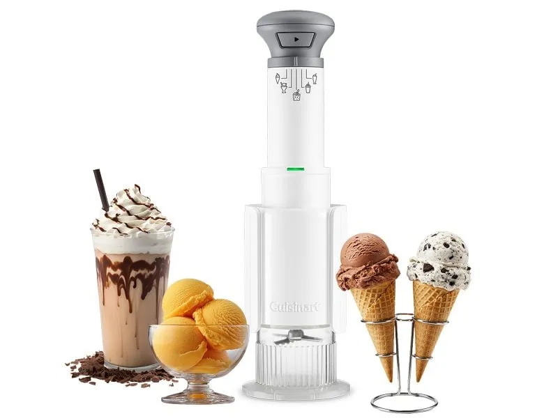 Cuisinart Glacemaschine ICEFD10E 0.24 l, Weiss