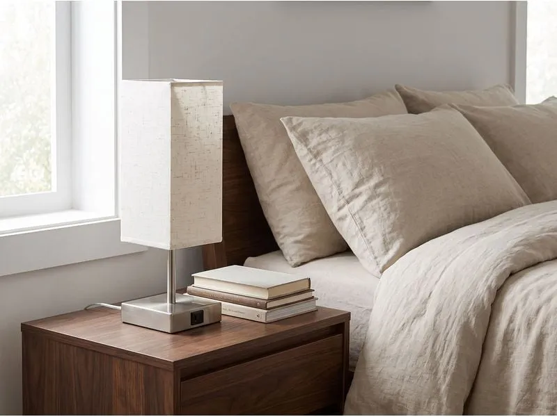 COCON Tischleuchte mit USB-Ladefunktion Notta, Beige COCON Tischleuchte mit USB-Ladefunktion Notta, Beige