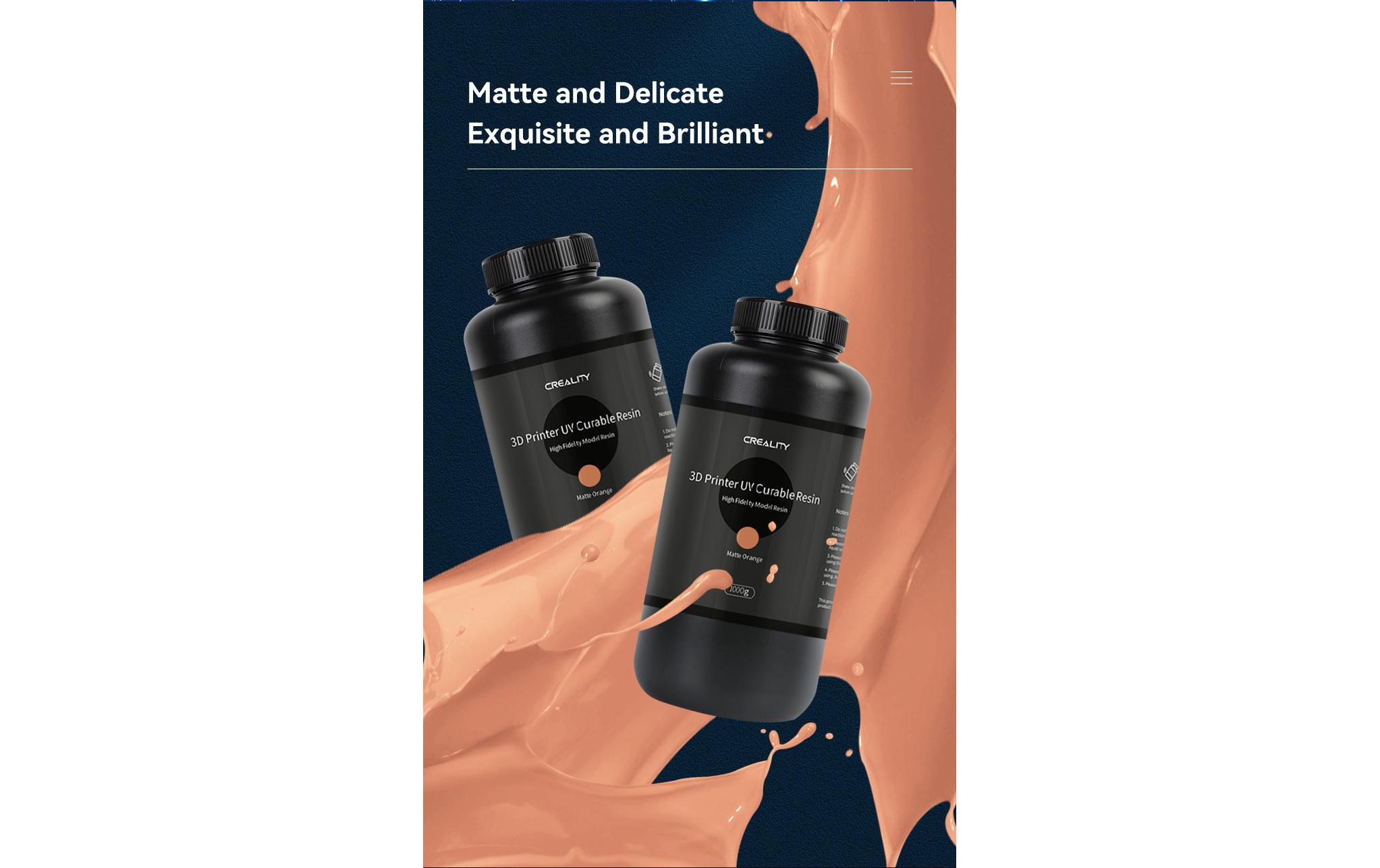 Creality Resin LCD Modellbau, 1000 g, Mattorange