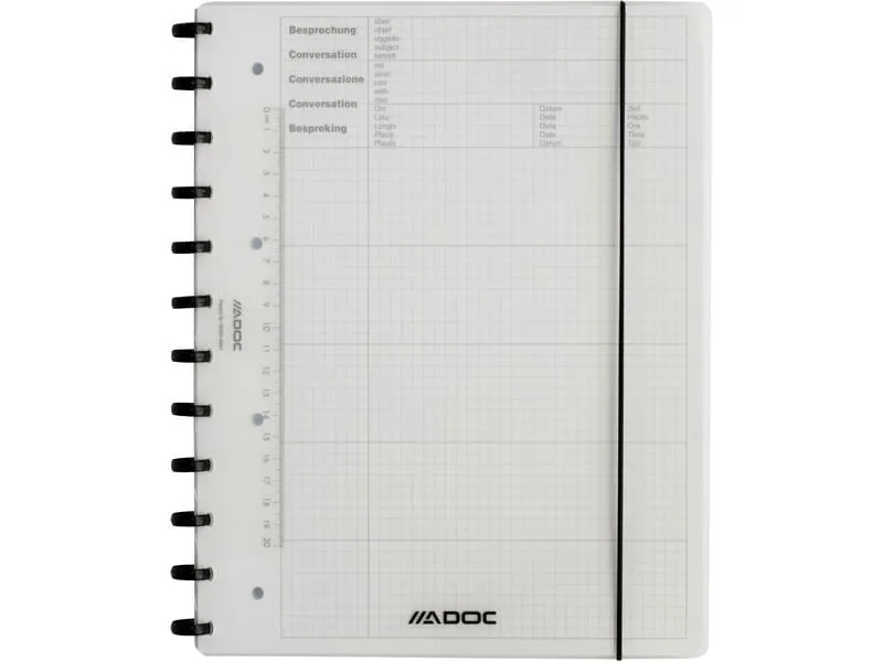 Adoc Notizheft Meeting-Ex A4, kariert