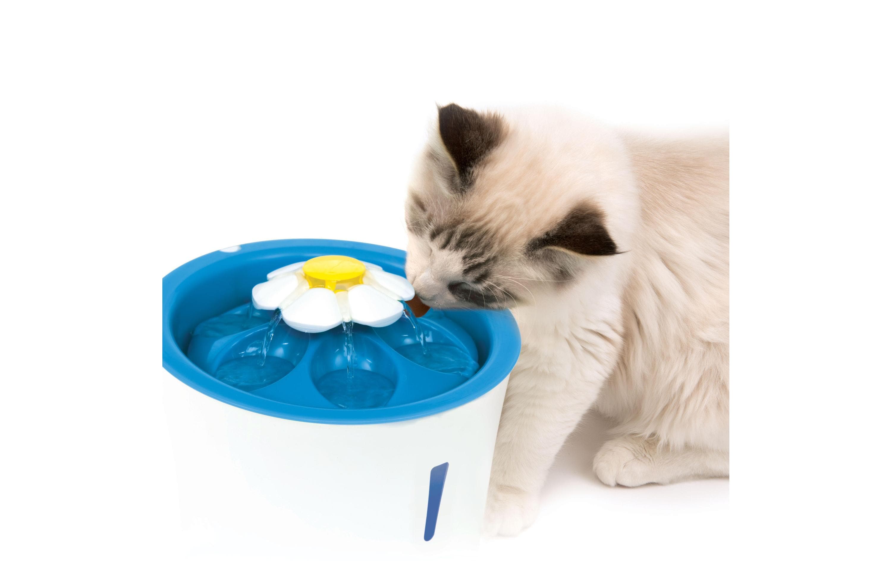 Catit Wasserautomat LED Flower Trinkbrunnen, 3 l