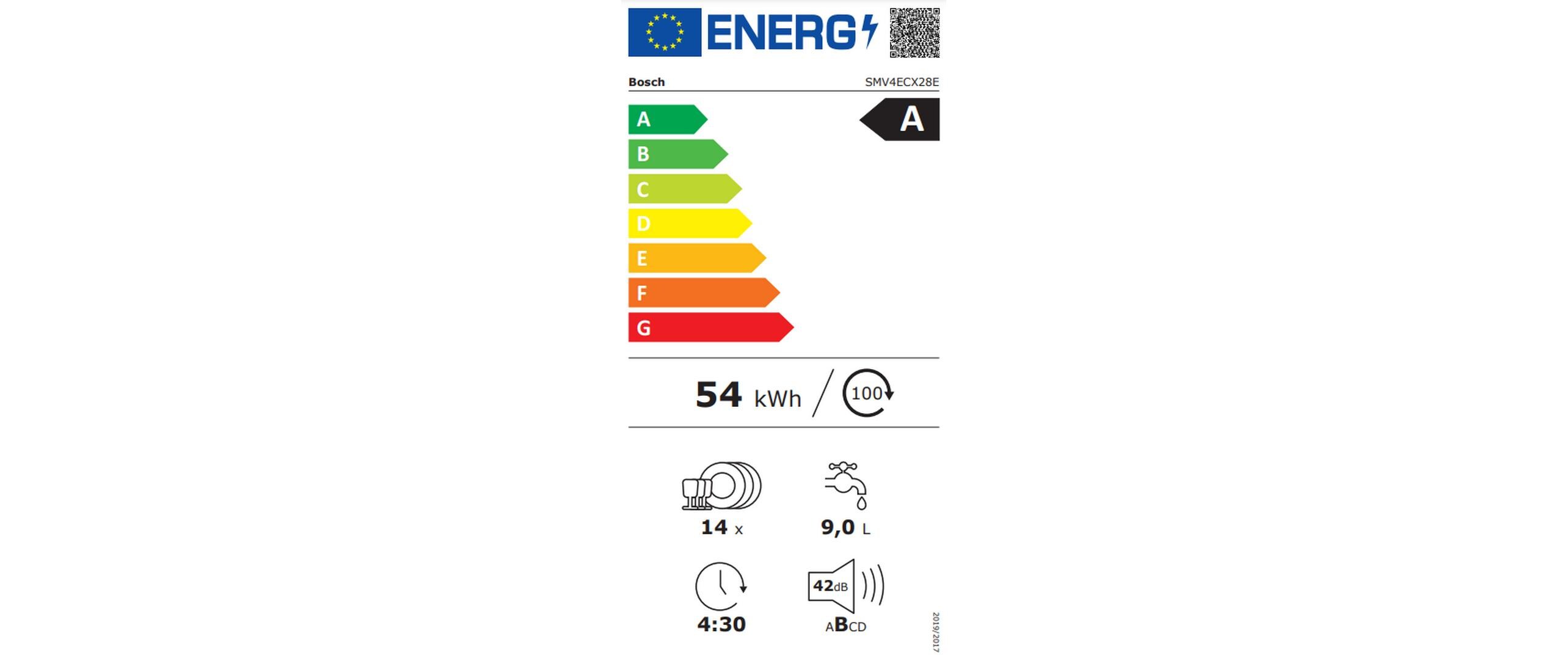 Bosch Einbaugeschirrspüler SMV4ECX28E
