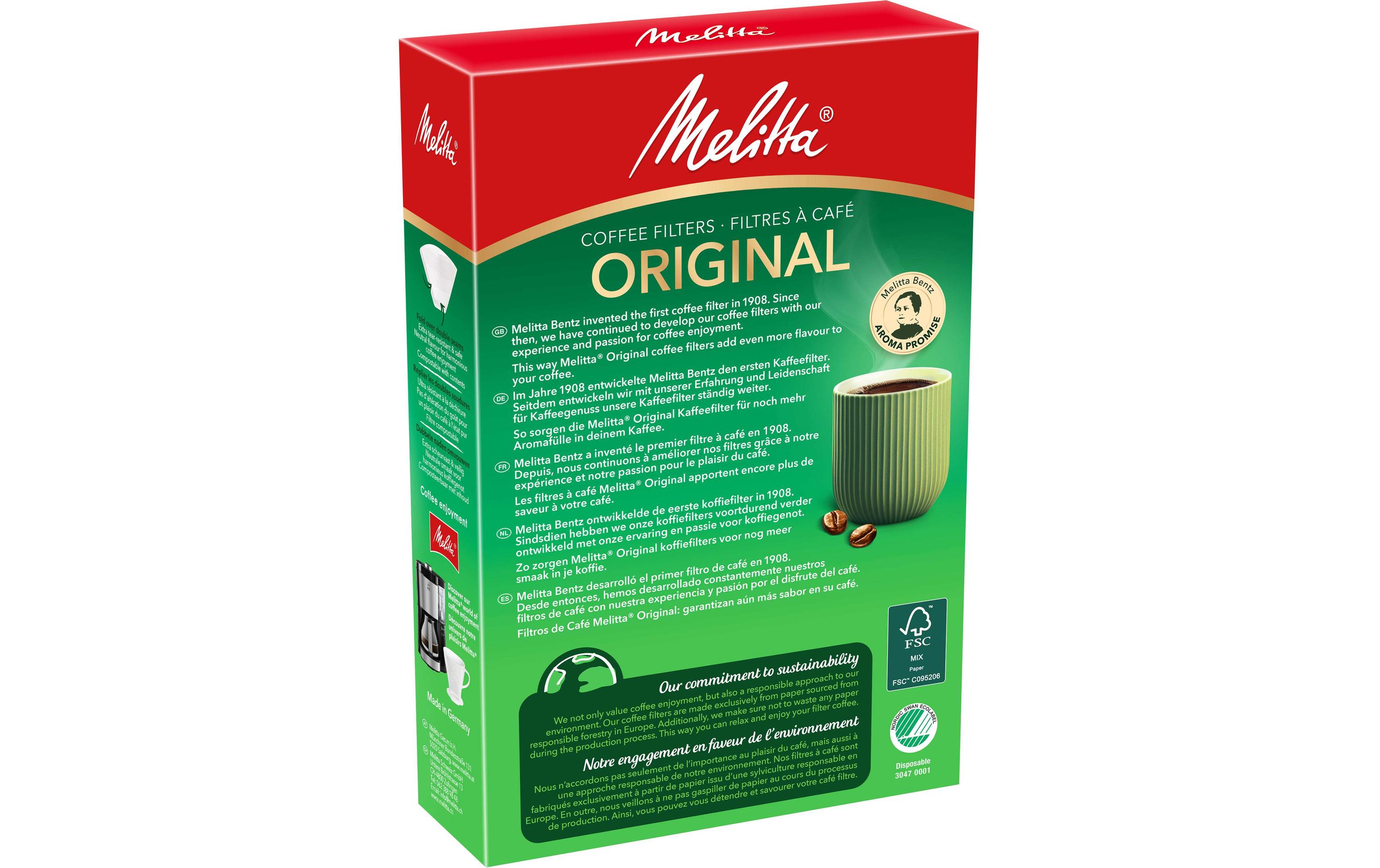 Melitta Filtertüte Original 1 x 4, 80 Stück