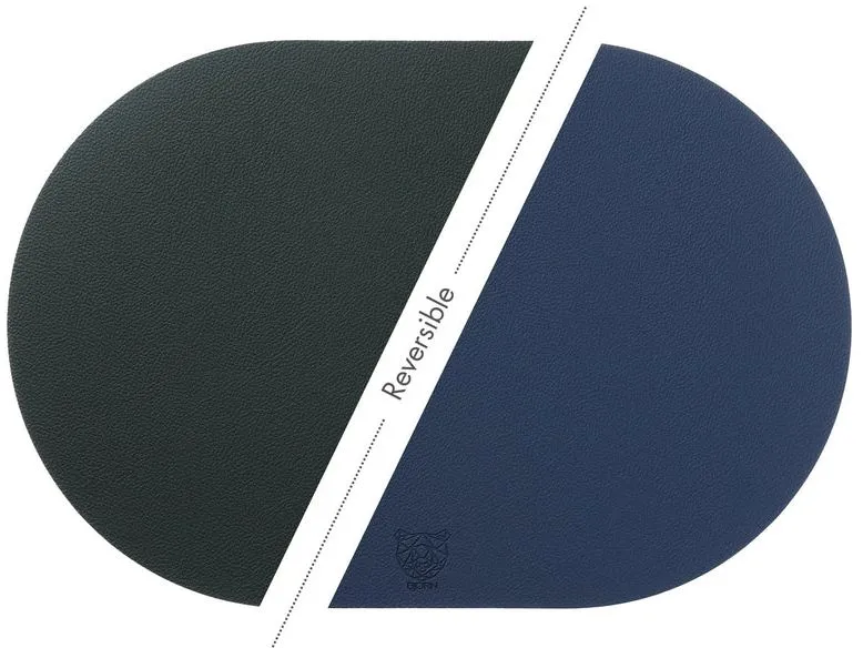 Björn Wendbares Tischset «oval» 30 cm x 44.5 cm, Blau/Grau Björn Wendbares Tischset «oval» 30 cm x 44.5 cm, Blau/Grau