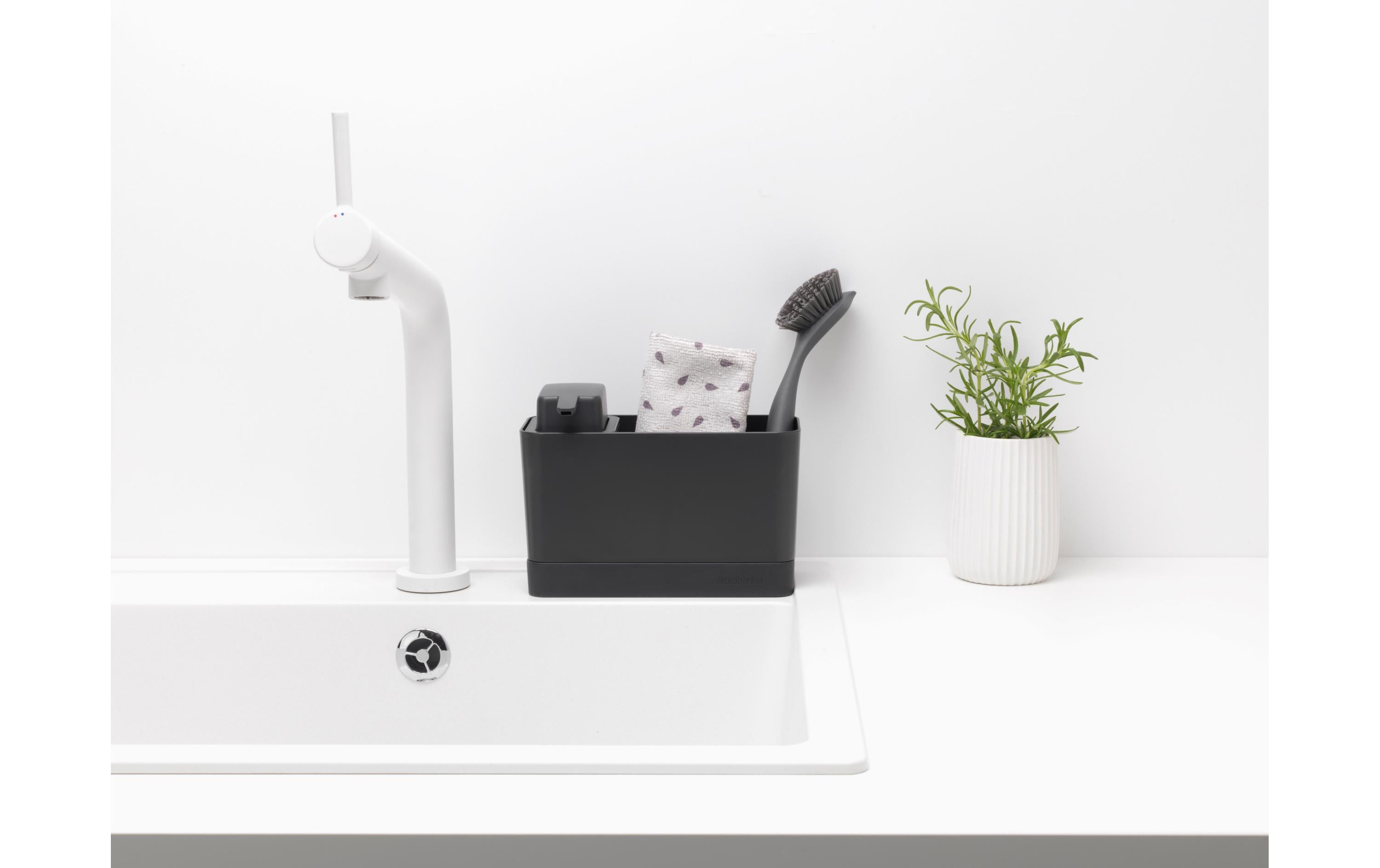Brabantia Spültrog-Organizer Set, Dunkelgrau