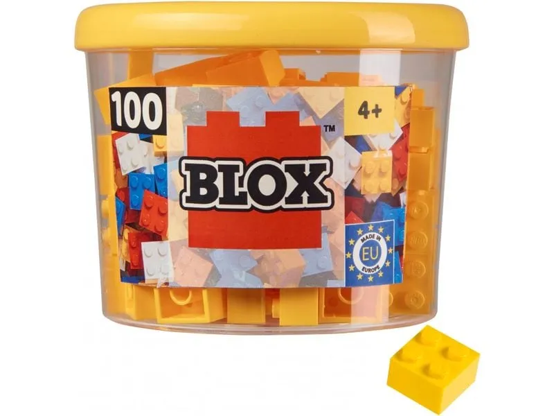 BLOX Bausteine 100 gelbe 4er Steine