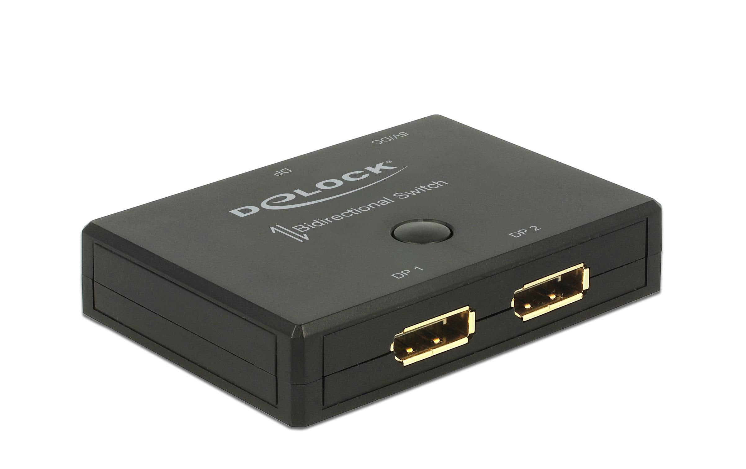 Delock Switchbox Displayport 2in/1Out, 2Out/1In, 4K/60Hz Delock Switchbox Displayport 2in/1Out, 2Out/1In, 4K/60Hz
