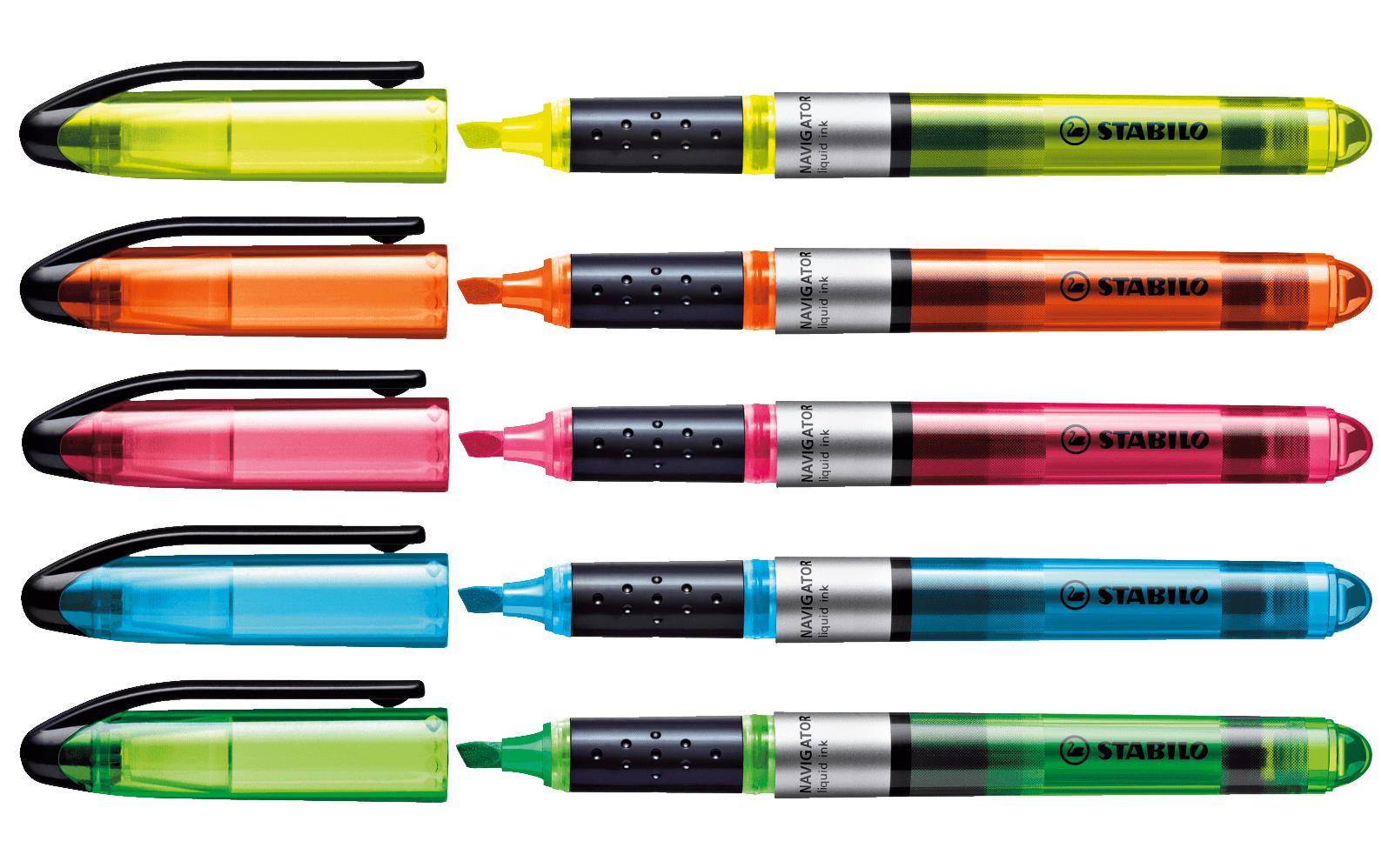 STABILO Textmarker Navigator Gelb, 10 Stück