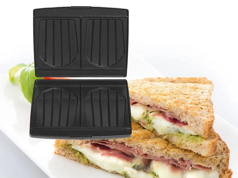 FRITEL Backplatten Sandwich Aluminium-Druckguss Schwarz