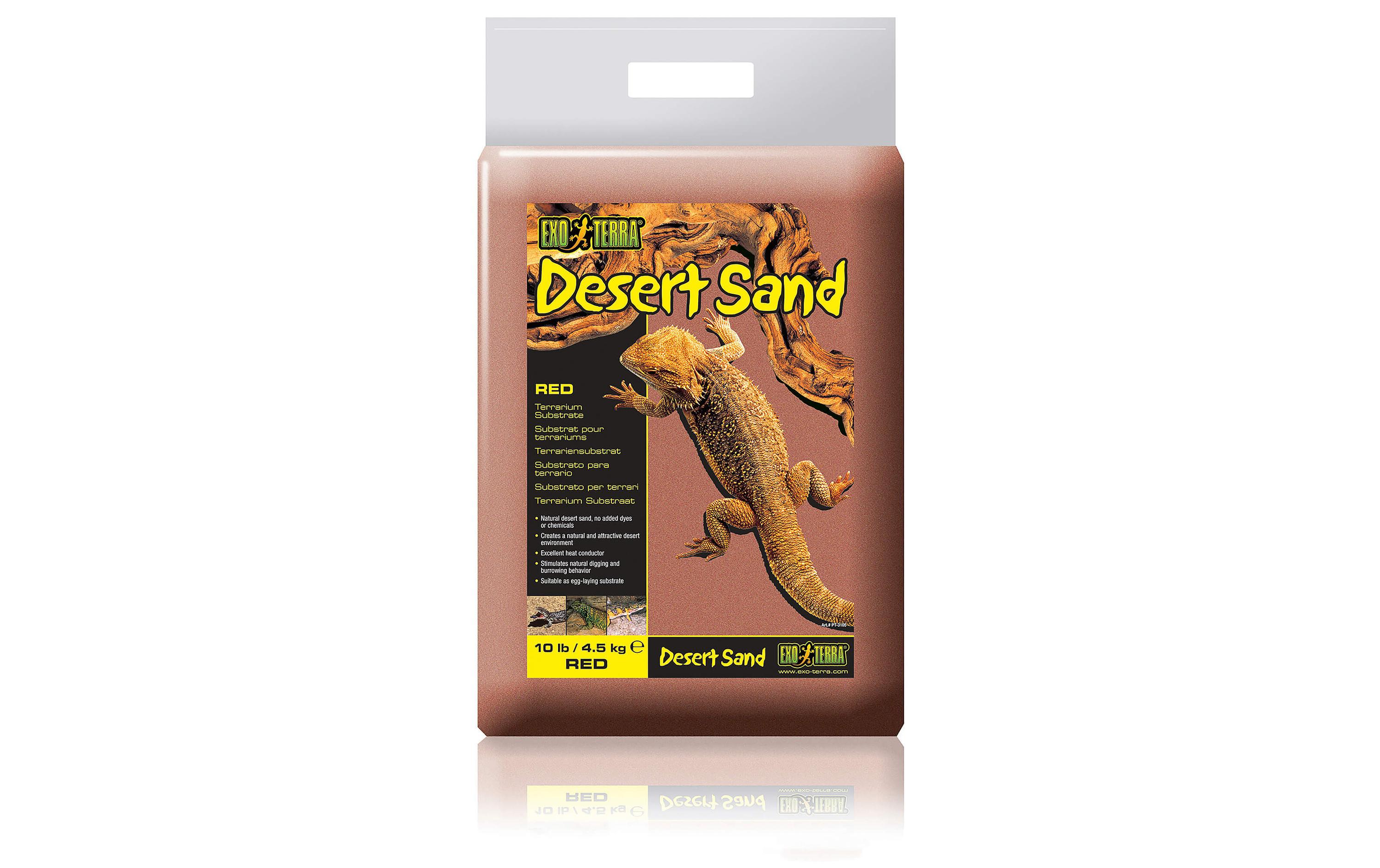 Exo Terra Bodensubstrat Desert Sand, Rot, 4.5 kg Exo Terra Bodensubstrat Desert Sand, Rot, 4.5 kg