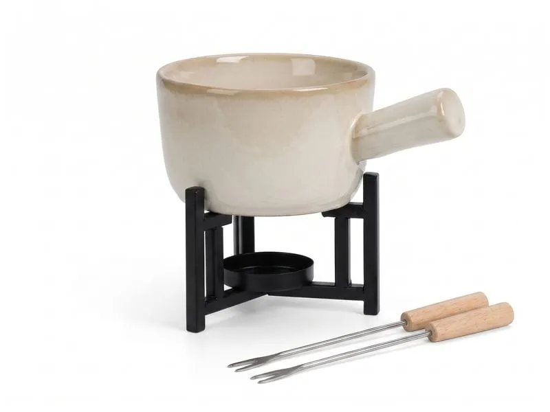 FURBER Käsefondue-Set 4 Teile, Beige FURBER Käsefondue-Set 4 Teile, Beige