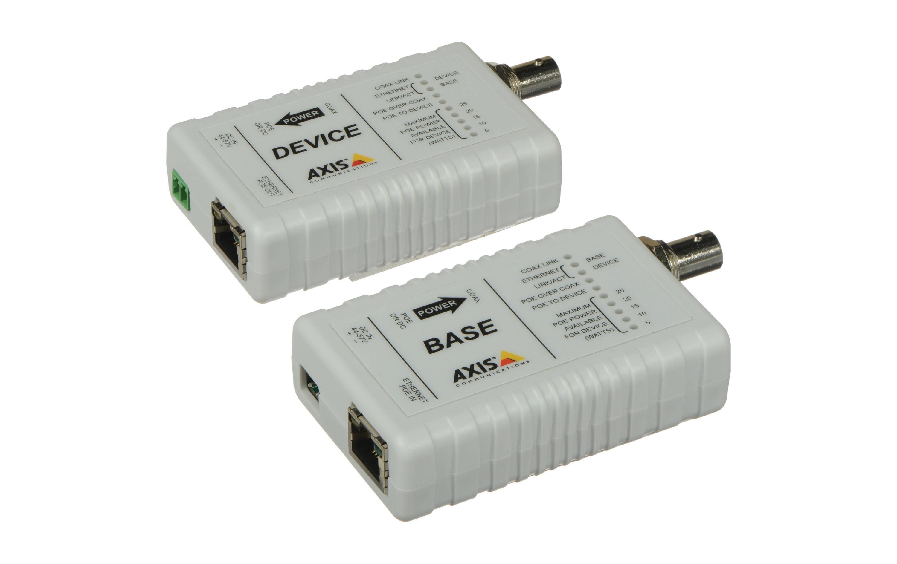 Axis PoE+ Converter T8640 PoE+ over Coax Base und Device Modul Axis PoE+ Converter T8640 PoE+ over Coax Base und Device Modul