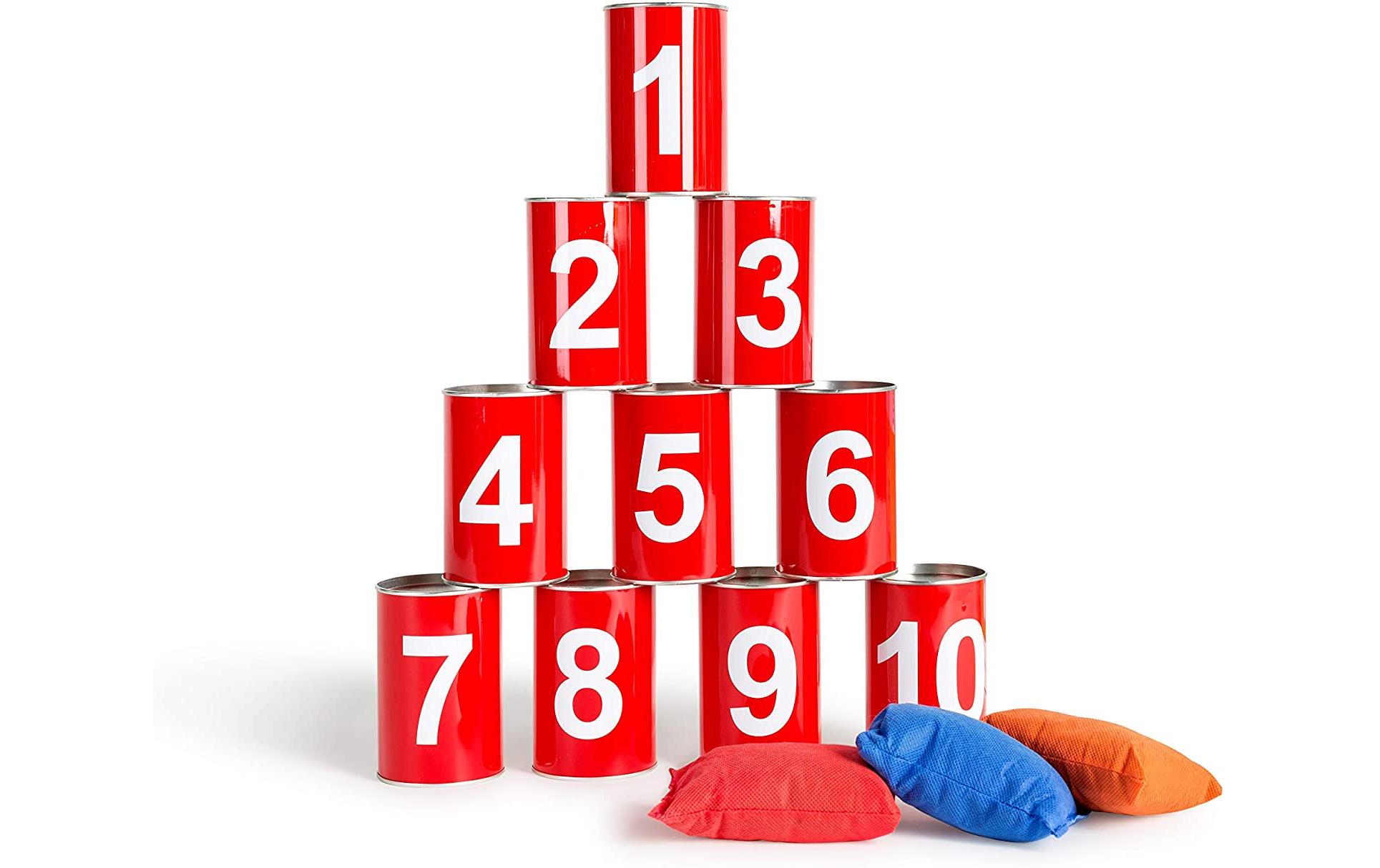 BS Toys Wurfspiel Büchsenwerfen rot mit Zahlen BS Toys Wurfspiel Büchsenwerfen rot mit Zahlen