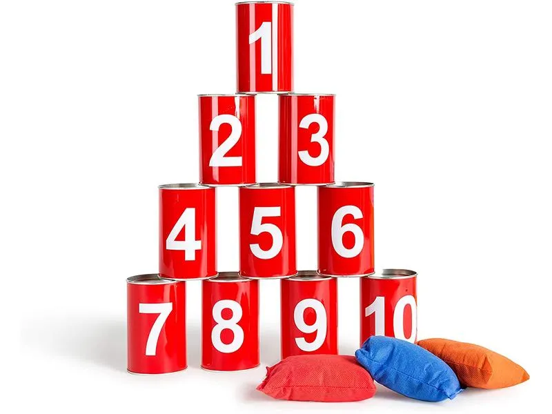 BS Toys Wurfspiel Büchsenwerfen rot mit Zahlen BS Toys Wurfspiel Büchsenwerfen rot mit Zahlen