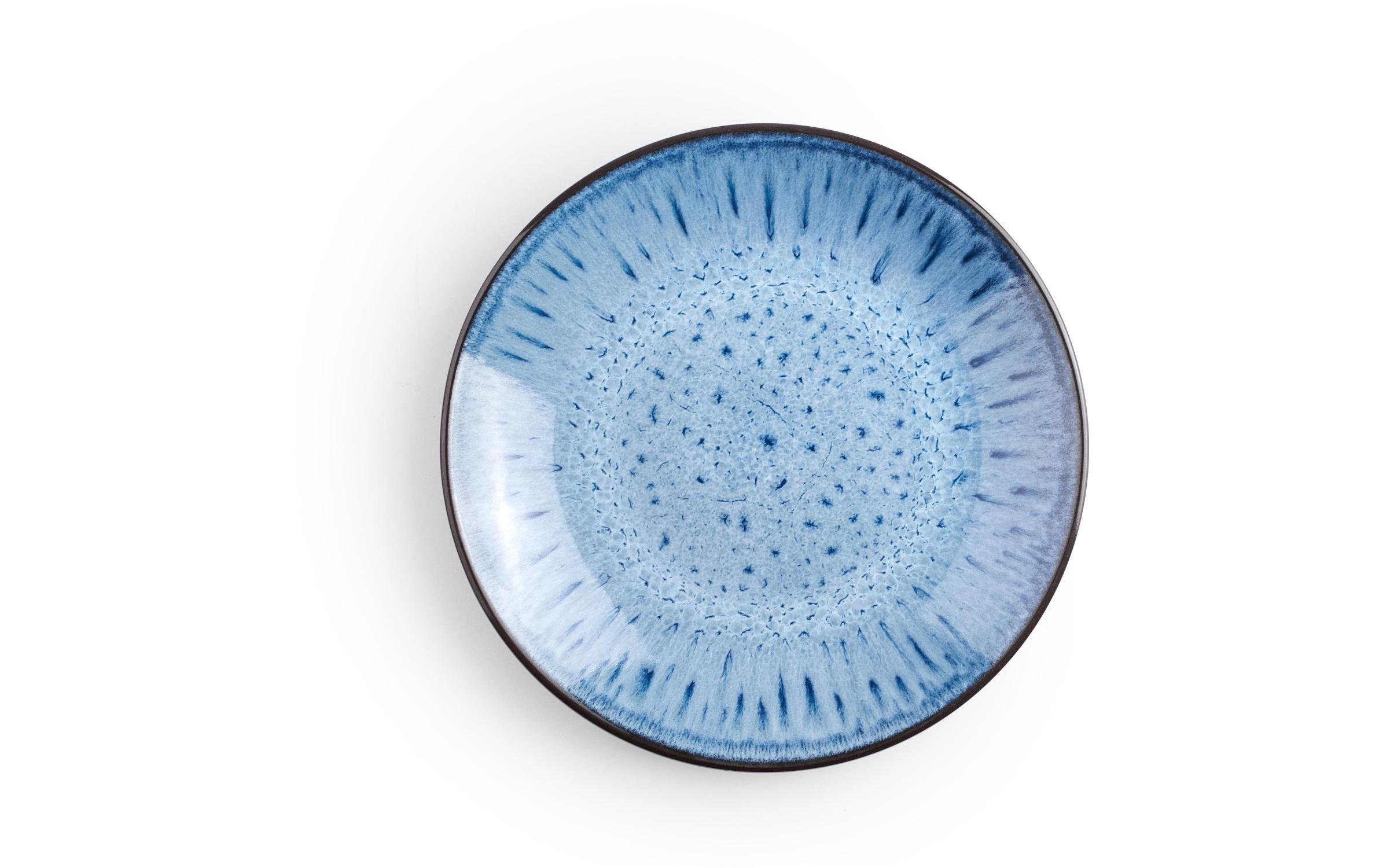 Ibili Teller-Set Normandia 12 Stück, Blau