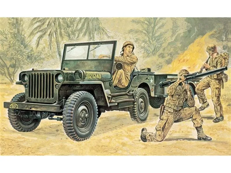 Italeri Bausatz Willys MB Jeep 1:35 Italeri Bausatz Willys MB Jeep 1:35