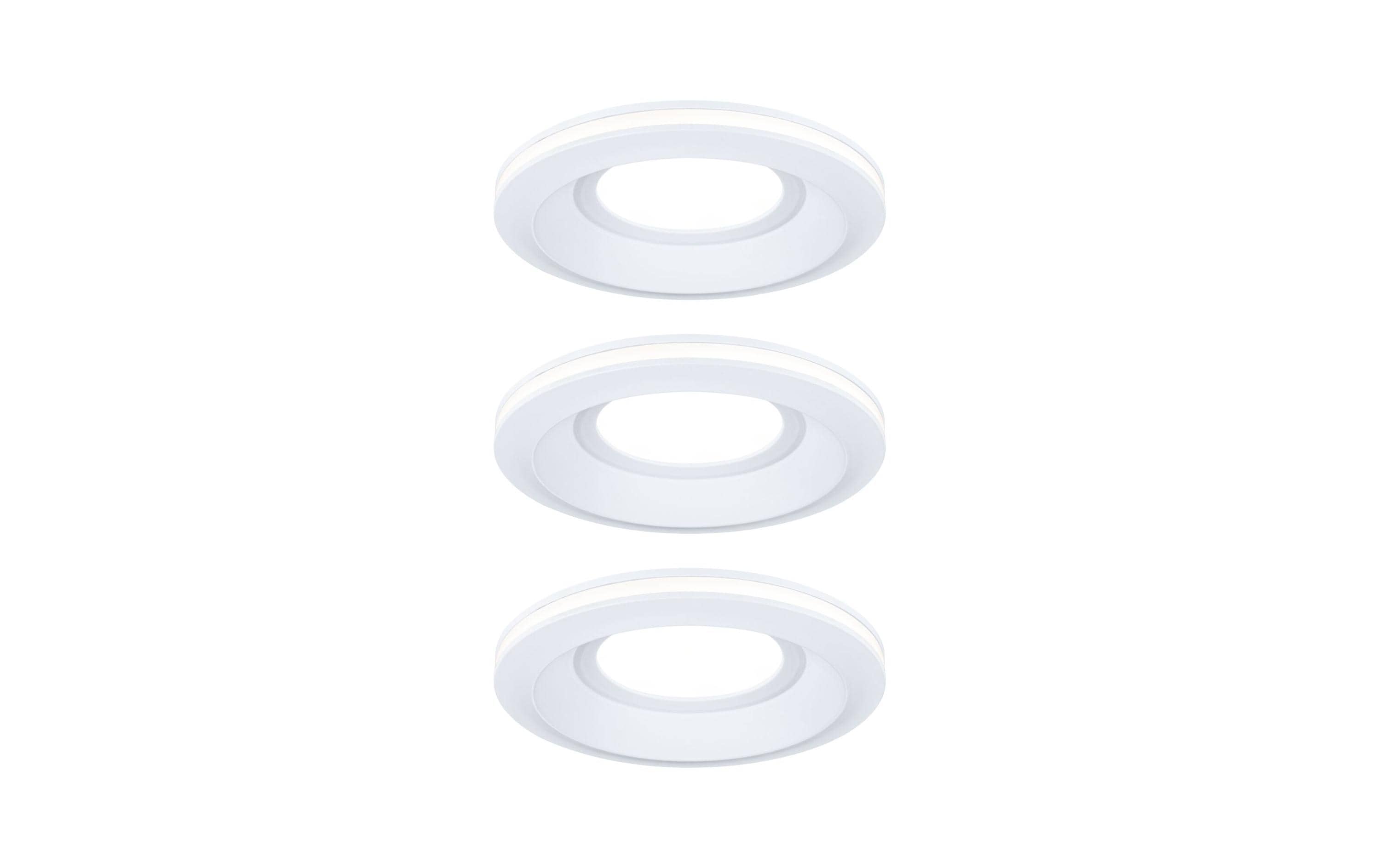 Paulmann Einbauleuchte LED Sormus 3er-Set Weiss Paulmann Einbauleuchte LED Sormus 3er-Set Weiss