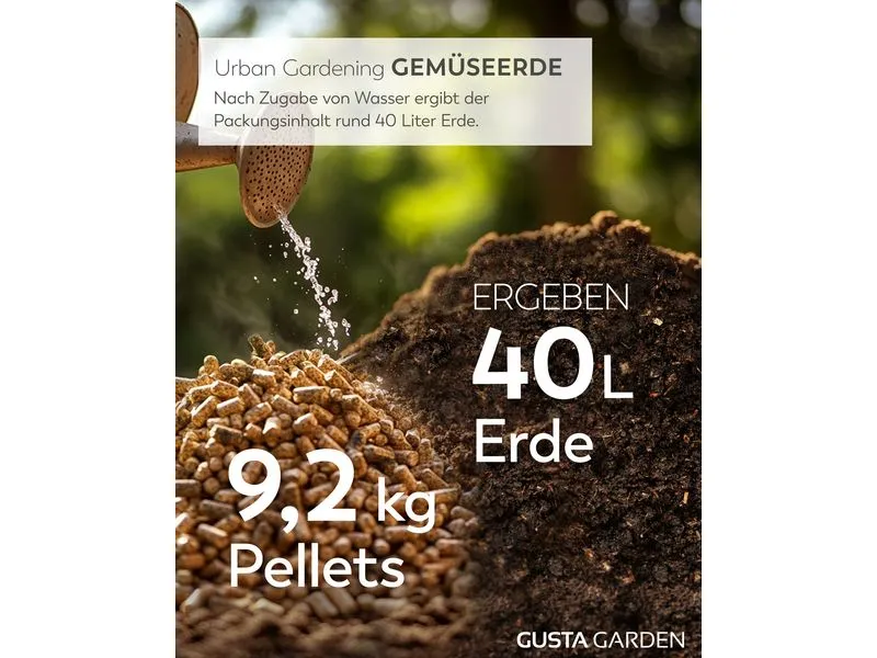 Gusta Garden Pelletierte Quellerde 9.2 kg Gusta Garden Pelletierte Quellerde 9.2 kg