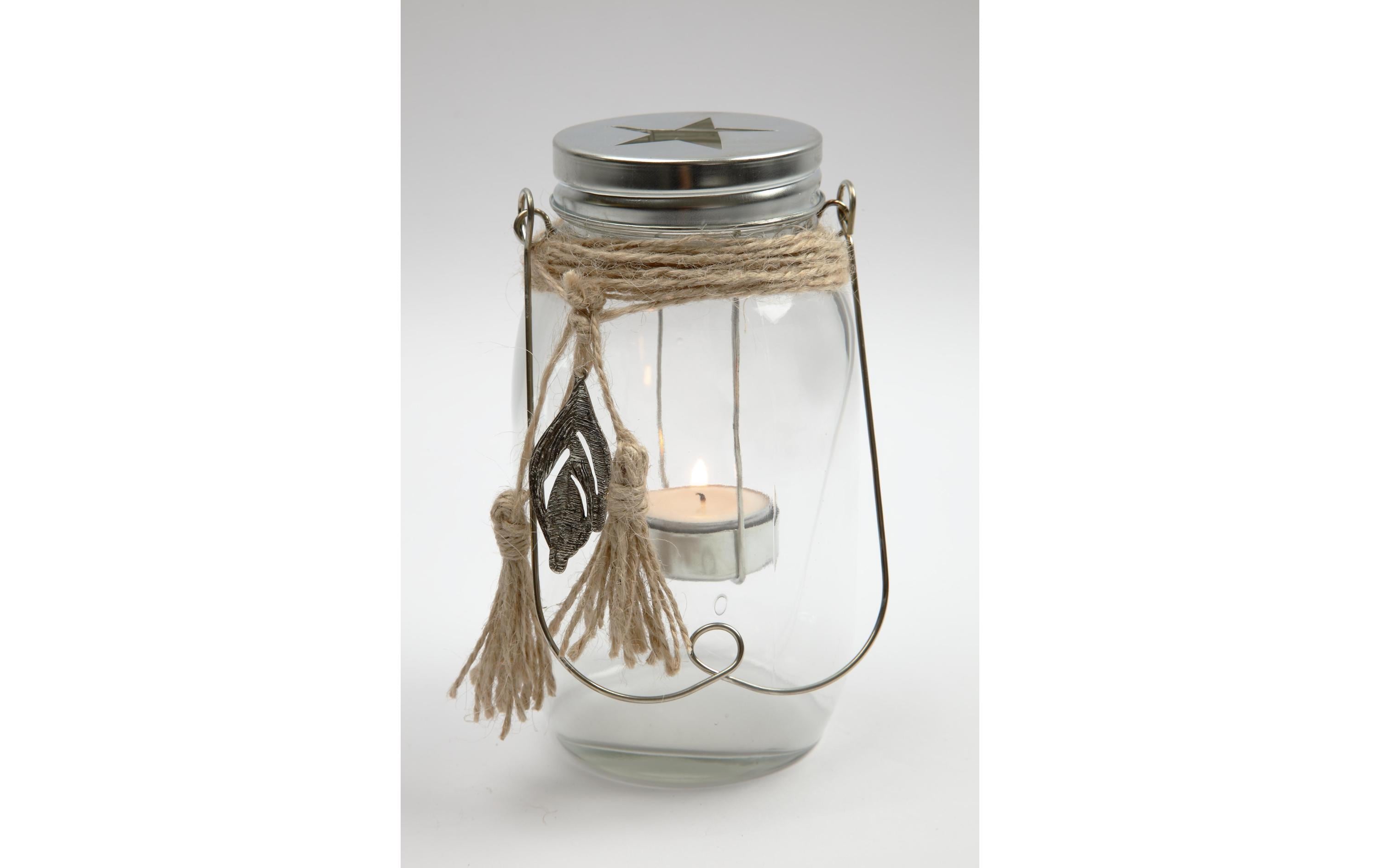 Creativ Company Kerzenhalter Glas, 10 x 18 cm, 1 Stk.