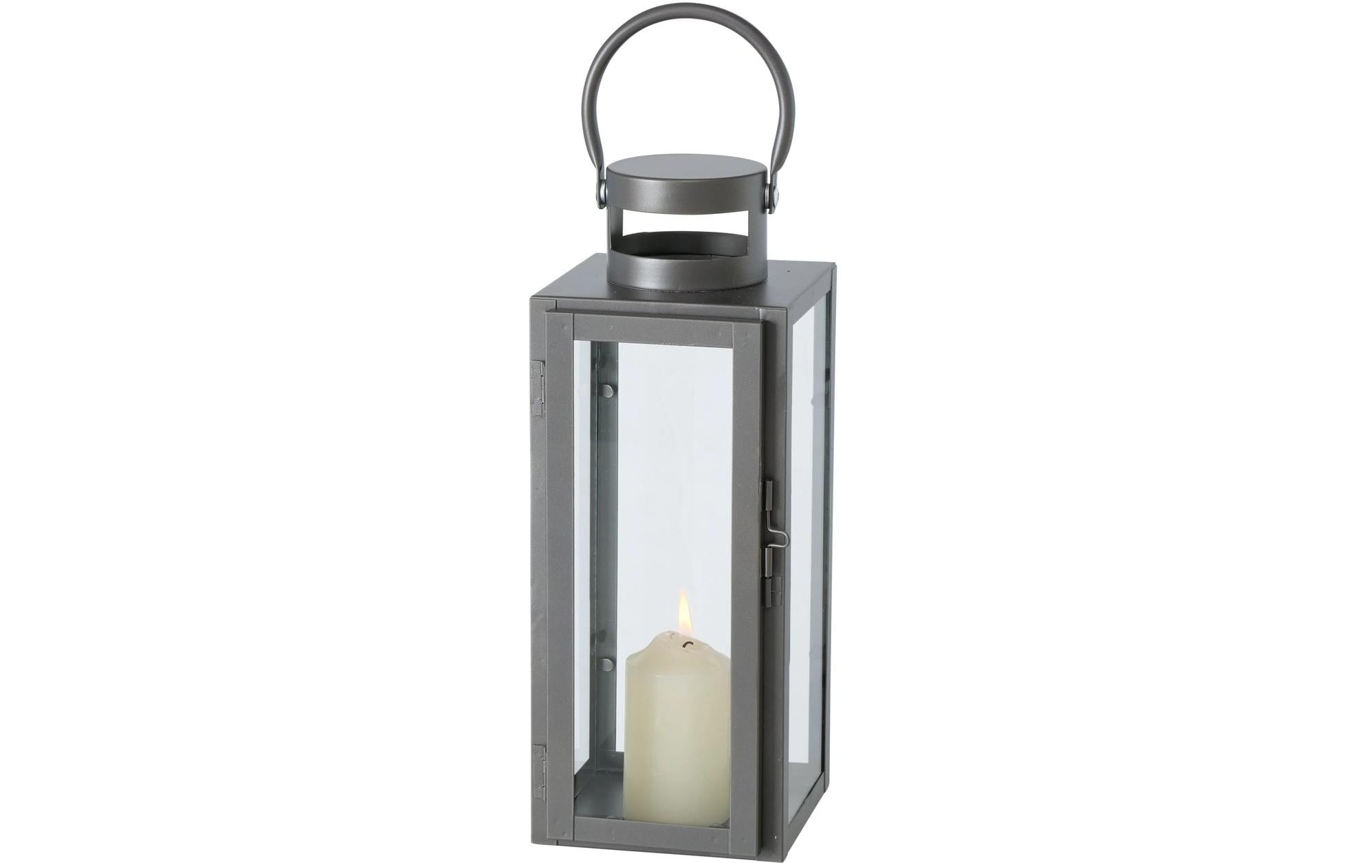 Boltze Laterne Arana 3-teilig, Silber/Transparent