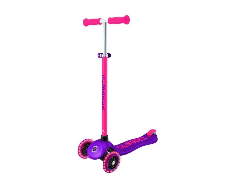 GLOBBER Primo Child Scooter mehr Lights Neonrosa