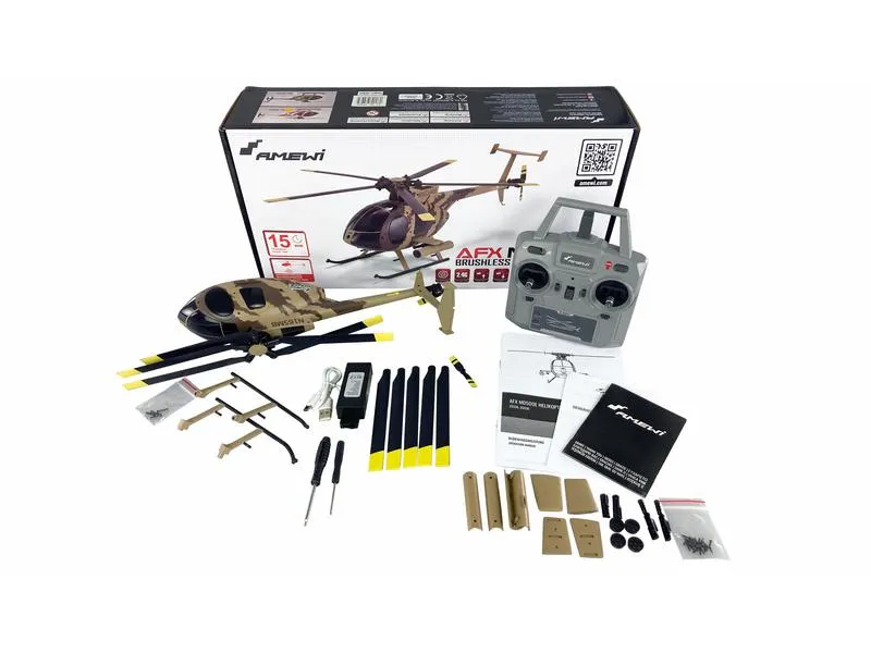 Amewi Helikopter AFX MD500E Militär 4-Kanal, RTF Amewi Helikopter AFX MD500E Militär 4-Kanal, RTF