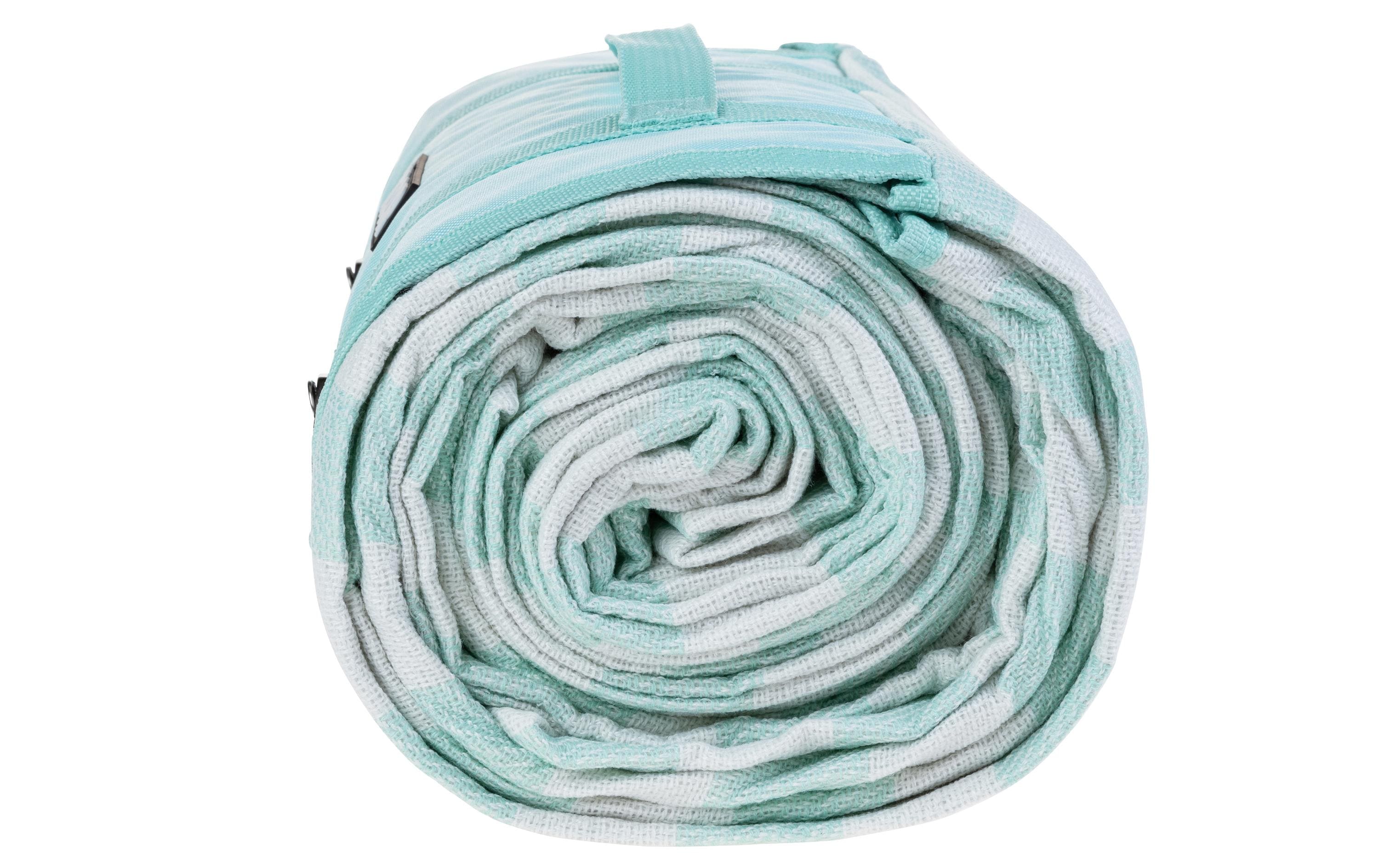 KOOR Picknickdecke Stripes mint 200 x 300 cm KOOR Picknickdecke Stripes mint 200 x 300 cm