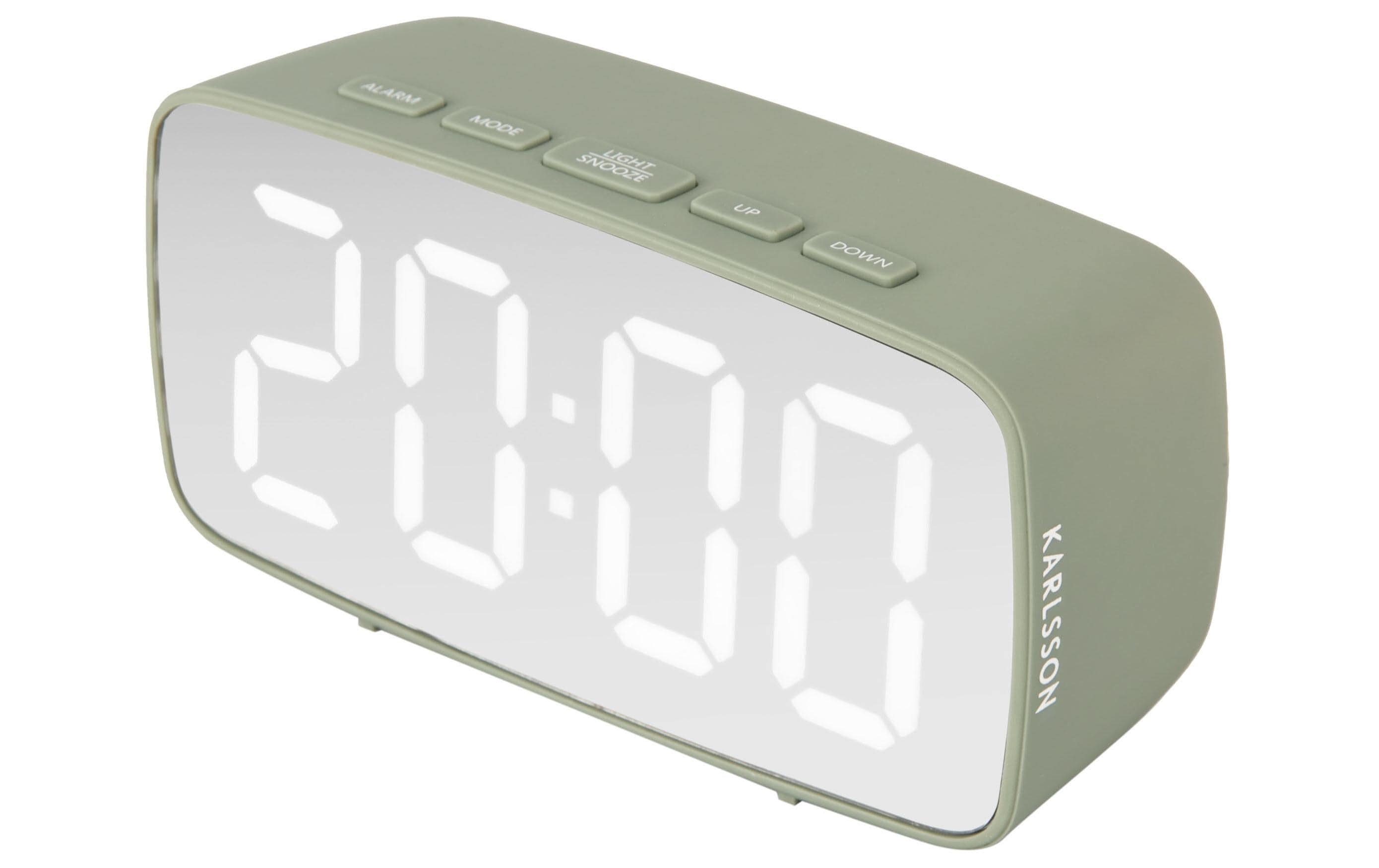 KARLSSON Digitalwecker Mirror oval Grün