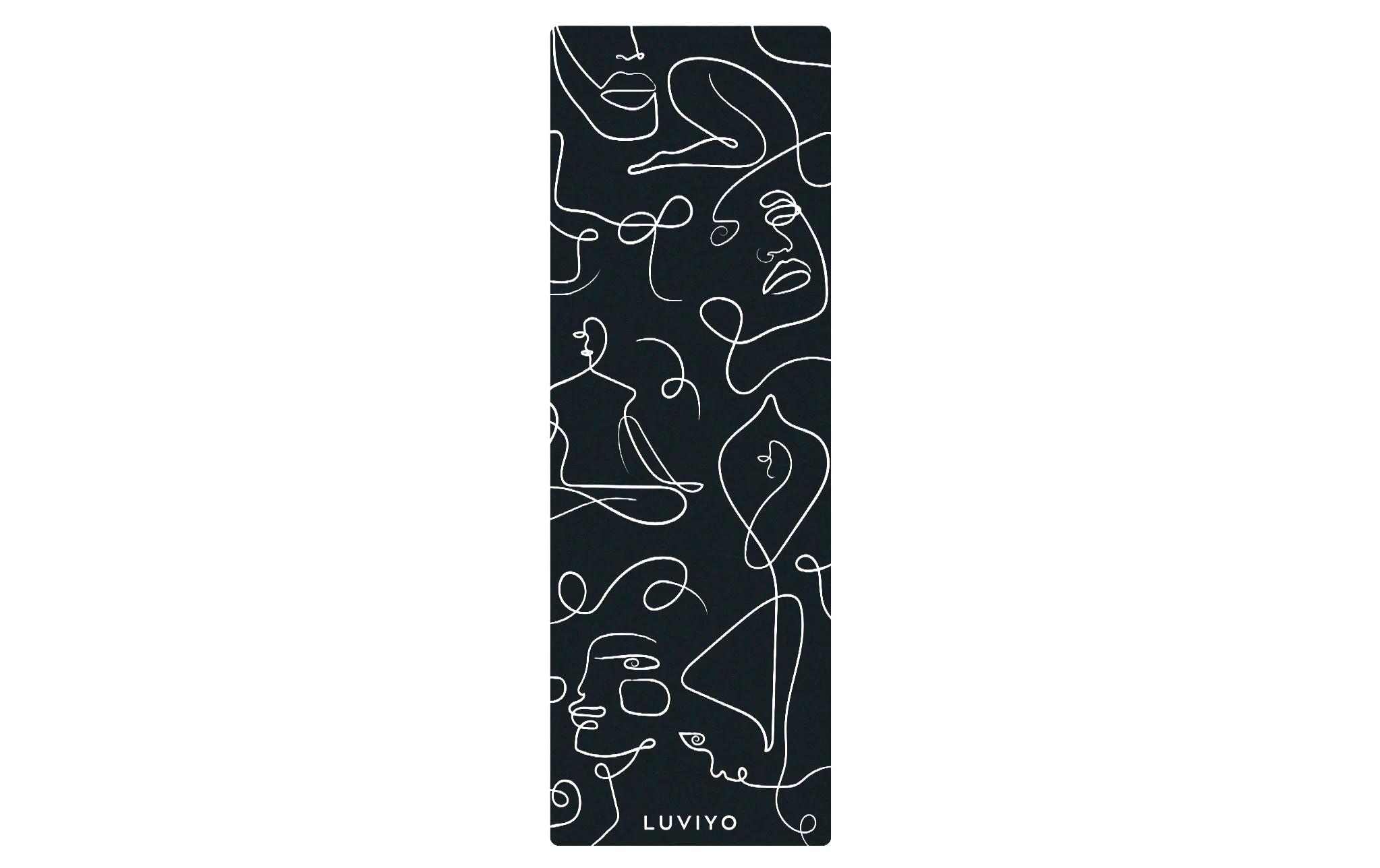 Luviyo All-In-One Yogamatte Black Marble Luviyo All-In-One Yogamatte Black Marble