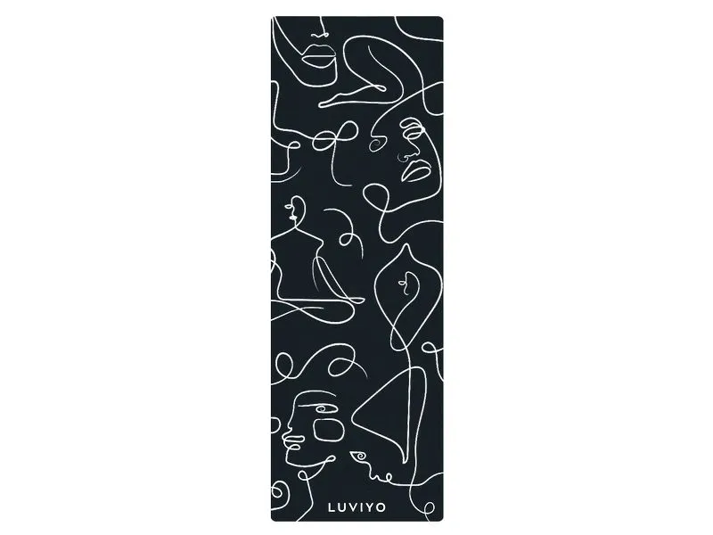 Luviyo All-In-One Yogamatte Black Marble