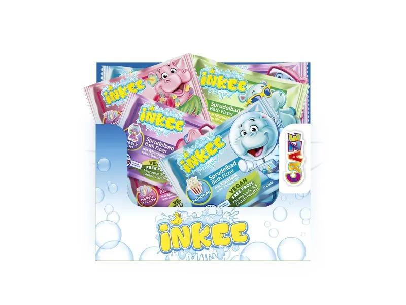 Craze Inkee Bath Fizzer Sprudelbad mit Mandelöl assortiert Craze Inkee Bath Fizzer Sprudelbad mit Mandelöl assortiert