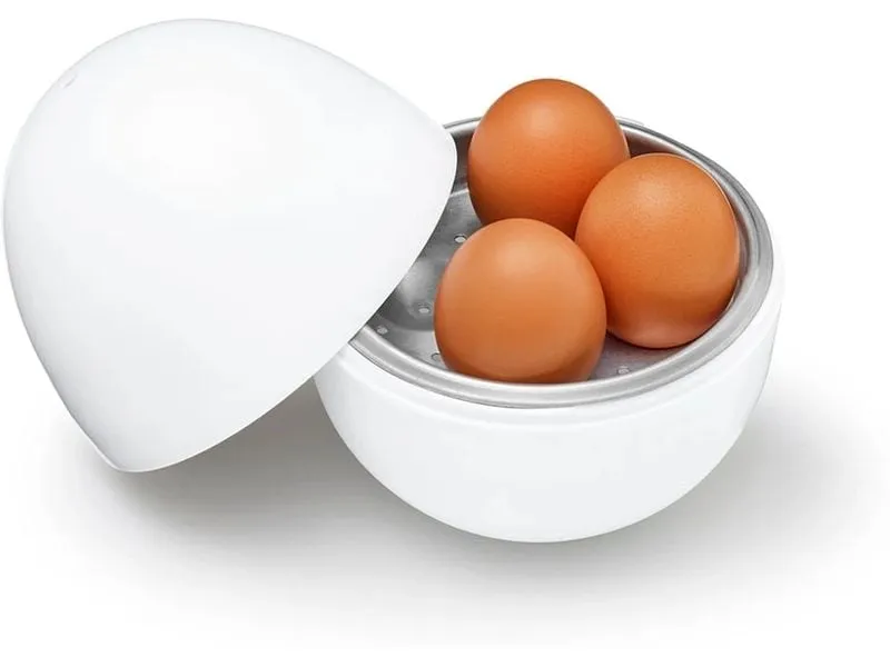 GOURMETmaxx GOURMETmaxx Mikrowellen-Eierkocher weiss für 4 Eier Weiss GOURMETmaxx GOURMETmaxx Mikrowellen-Eierkocher weiss für 4 Eier Weiss
