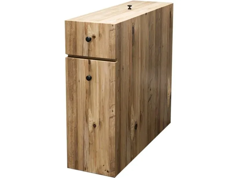 Woody Fashion Badezimmerregal Calencia 19 x 55 x 60 cm, Nature Woody Fashion Badezimmerregal Calencia 19 x 55 x 60 cm, Nature