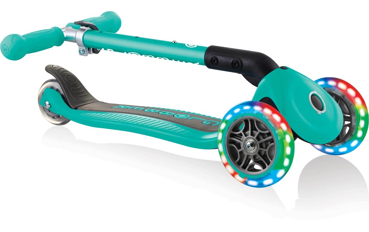 GLOBBER Scooter Junior Foldable Lights Mini Grün