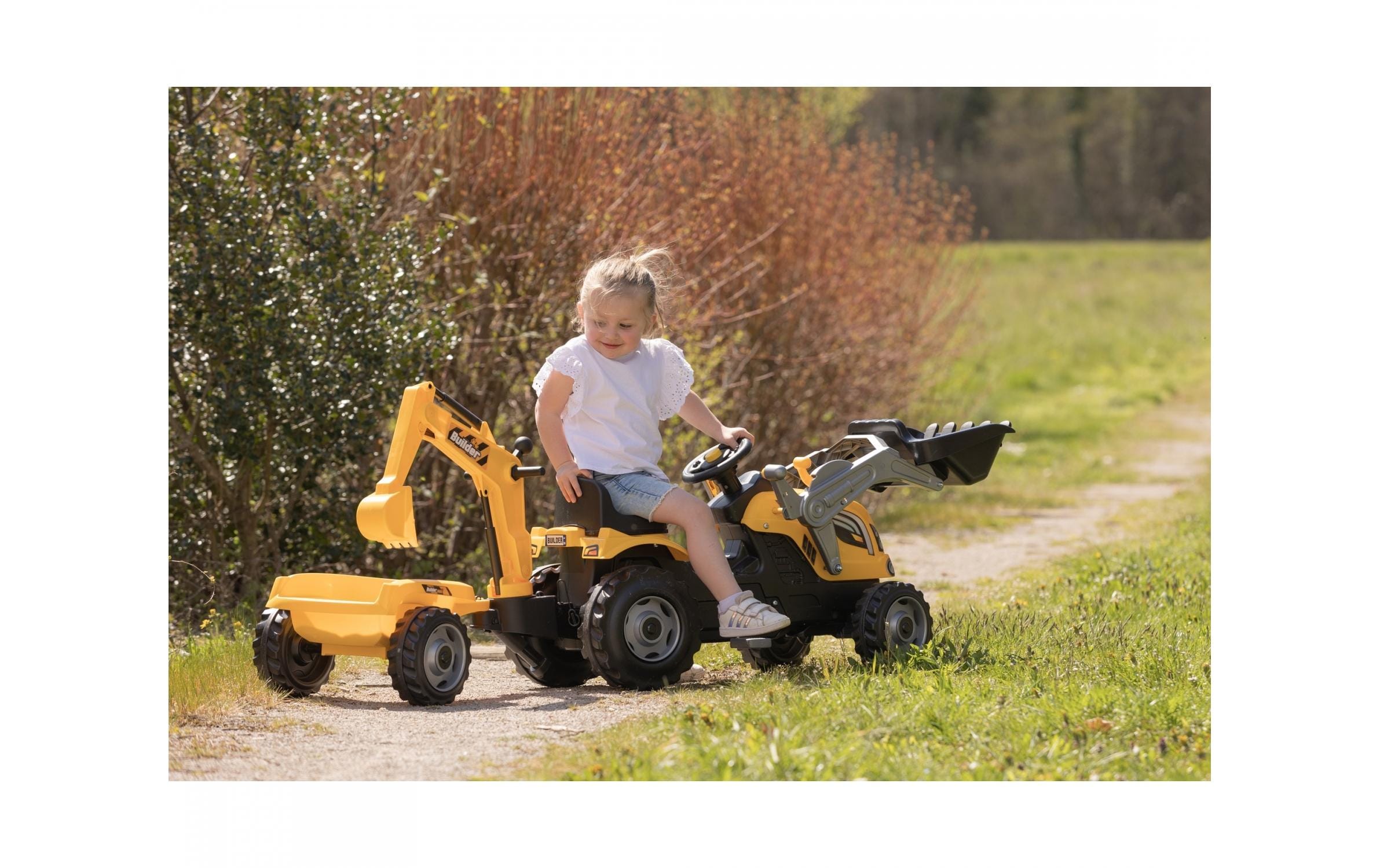 Smoby Traktor Builder Max mit Anhänger