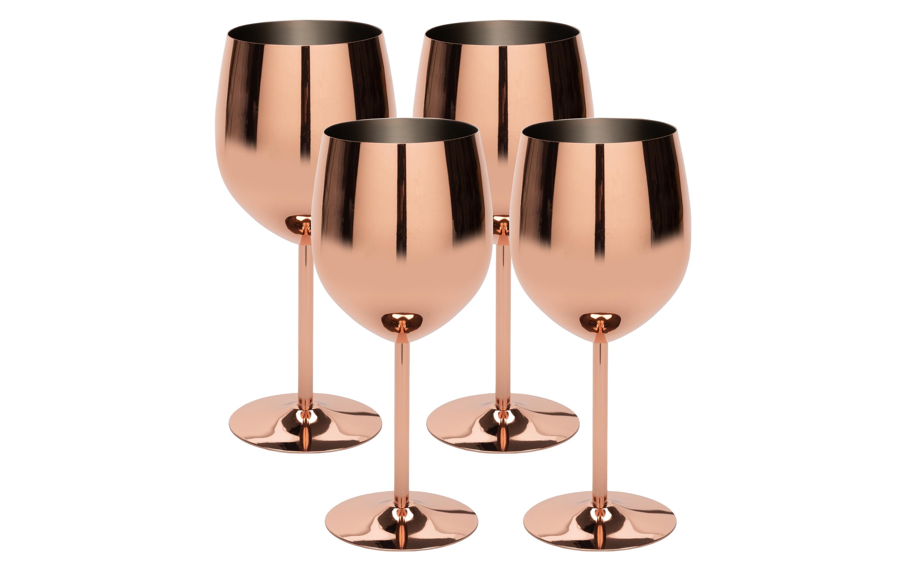 FTM Universal Weinglas 500 ml, 4 Stück, Kupfer