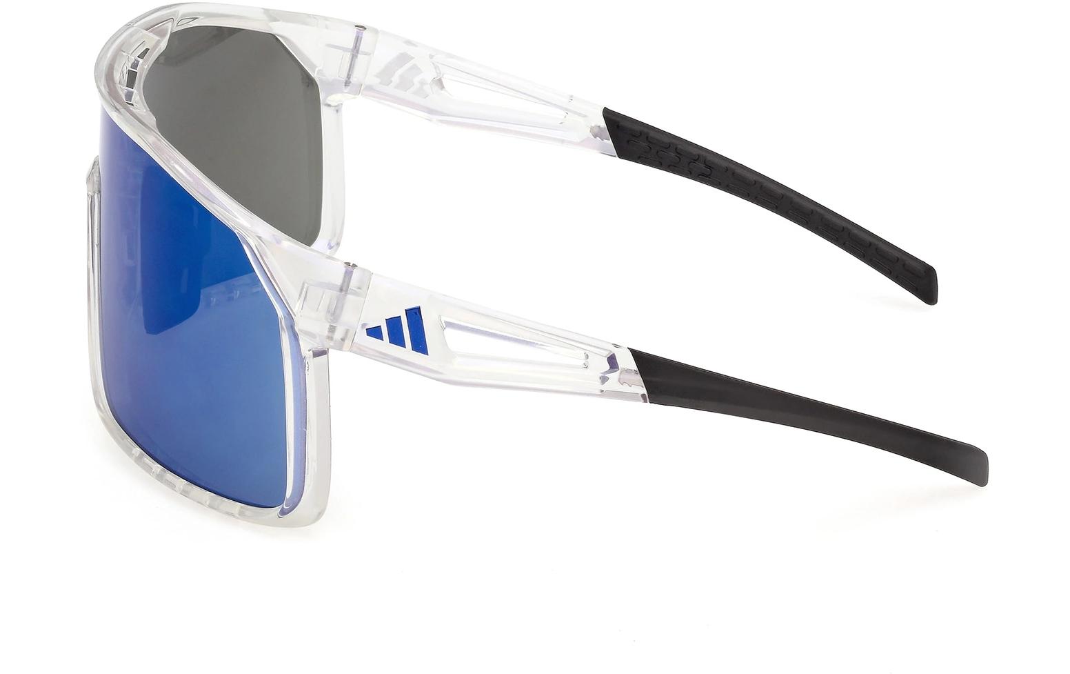 adidas Alkator SP0124 Transparent, Lens blue mirror