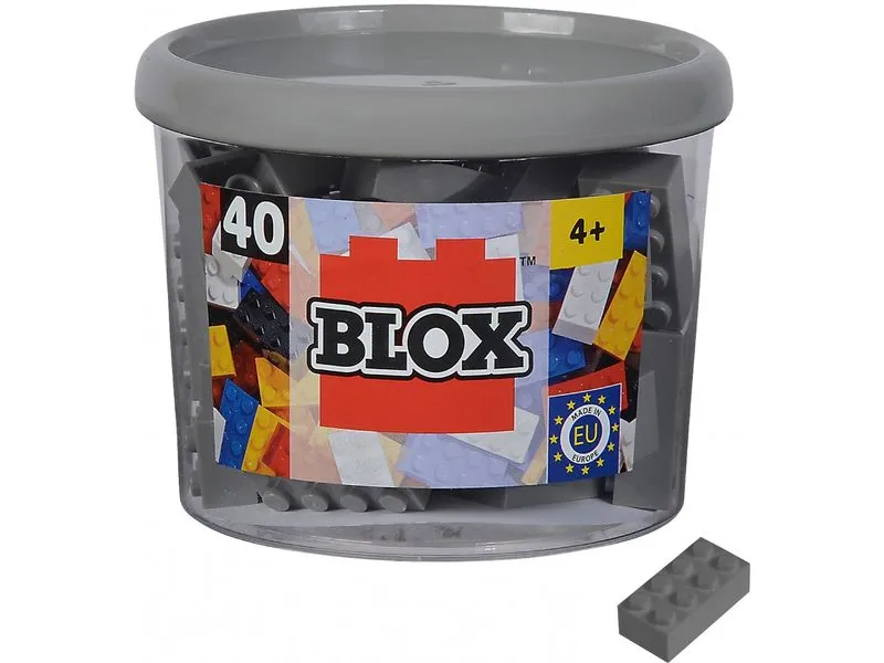 BLOX Bausteine 40 graue 8er Steine BLOX Bausteine 40 graue 8er Steine
