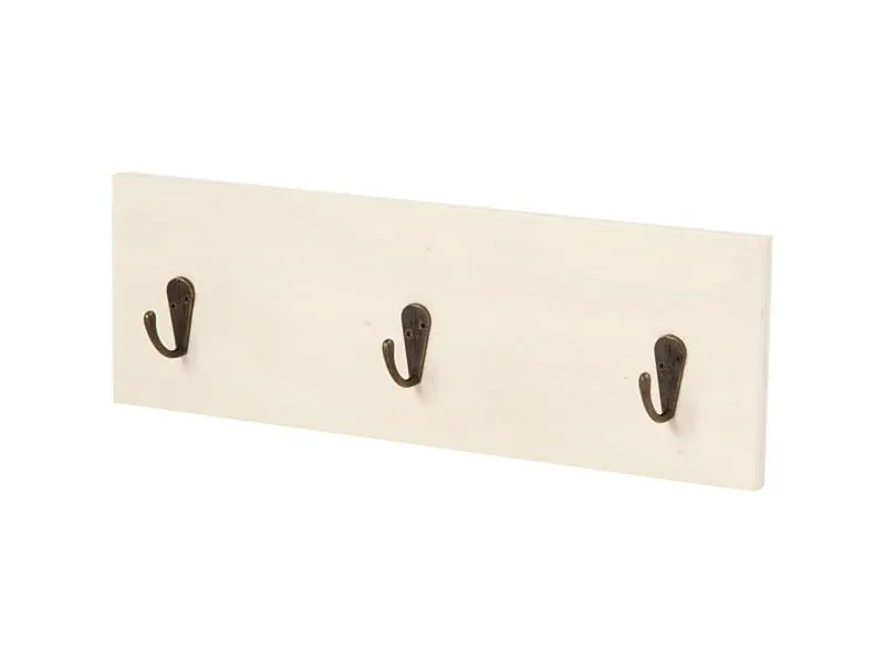 Creativ Company Holzartikel 30 x 10 cm Garderobe mit 3 Haken