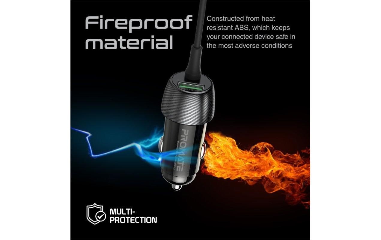 Promate Autoladegerät PowerDrive-33PDCI QC3.0, Car Charger