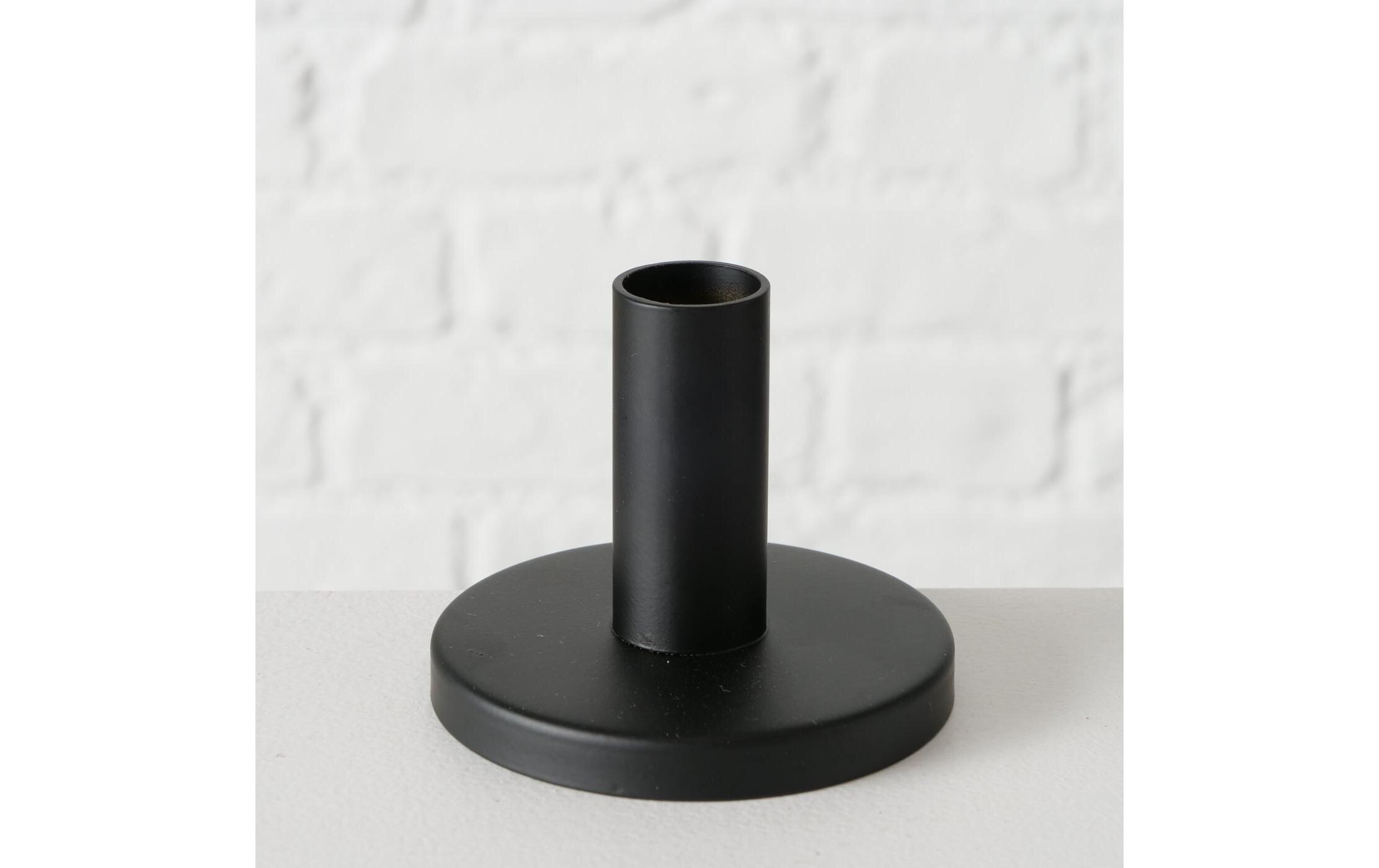 Boltze Kerzenhalter Malko 3-teilig, Schwarz