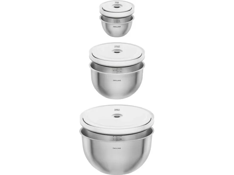 Zwilling Vakuumier-Behälter 6tlg. Fresh & Save Set, Edelstahl Zwilling Vakuumier-Behälter 6tlg. Fresh & Save Set, Edelstahl