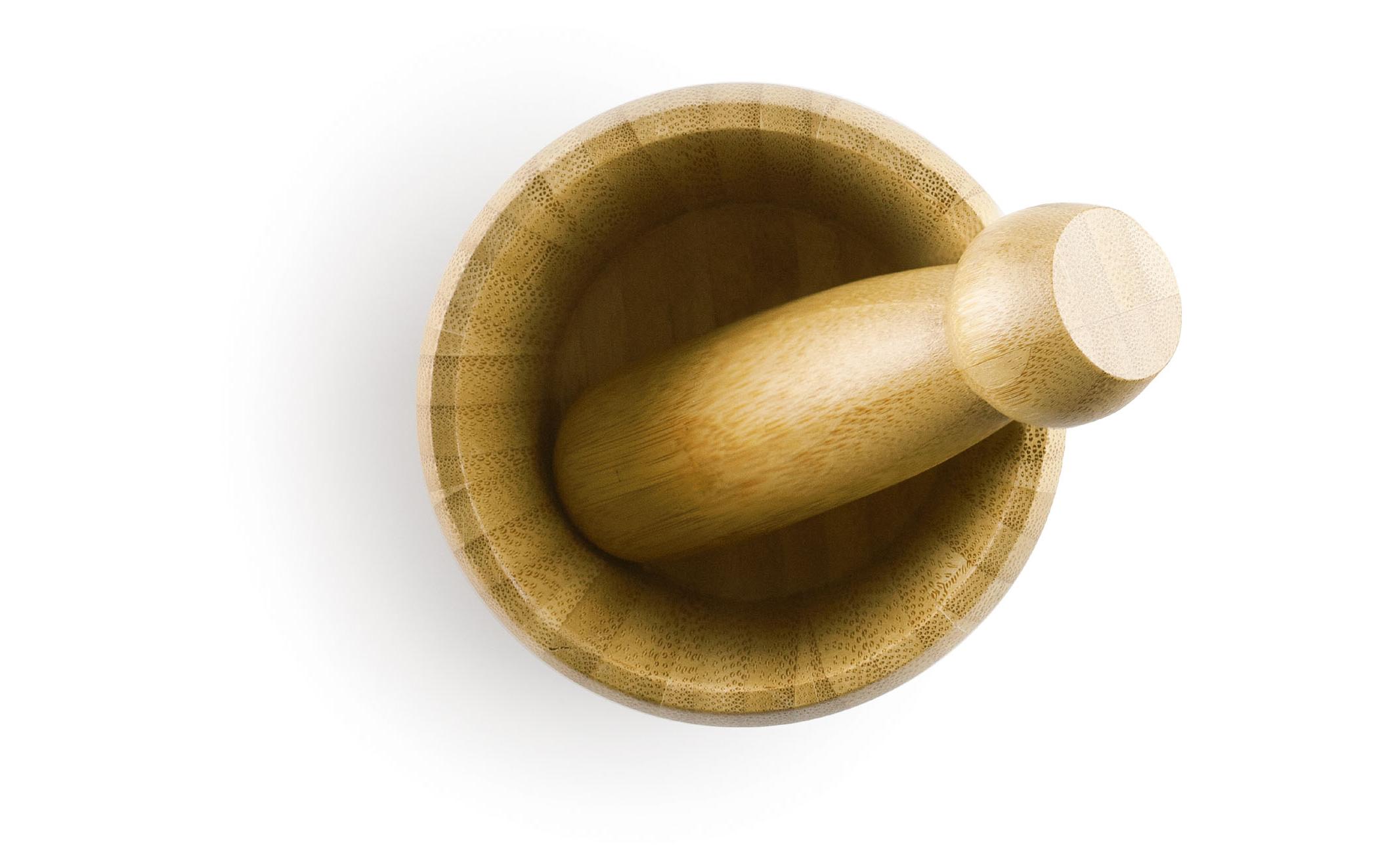 Ibili Mörser mit Stössel 10 cm, Bambus