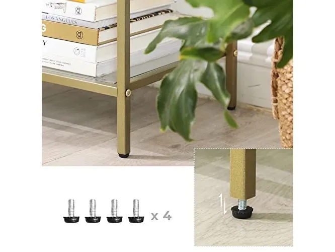 VASAGLE Konsolentisch 100 x 30 x 73 cm, Gold VASAGLE Konsolentisch 100 x 30 x 73 cm, Gold