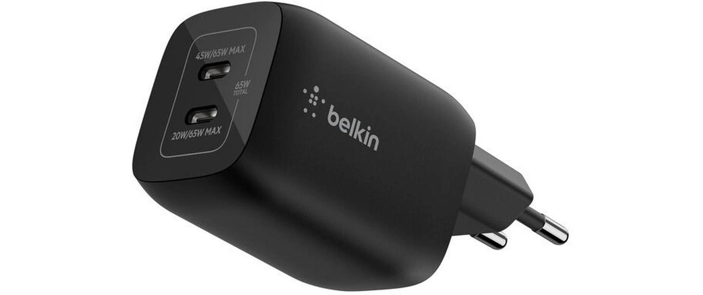 Belkin USB-Wandladegerät BoostCharge 65W, Schwarz Belkin USB-Wandladegerät BoostCharge 65W, Schwarz