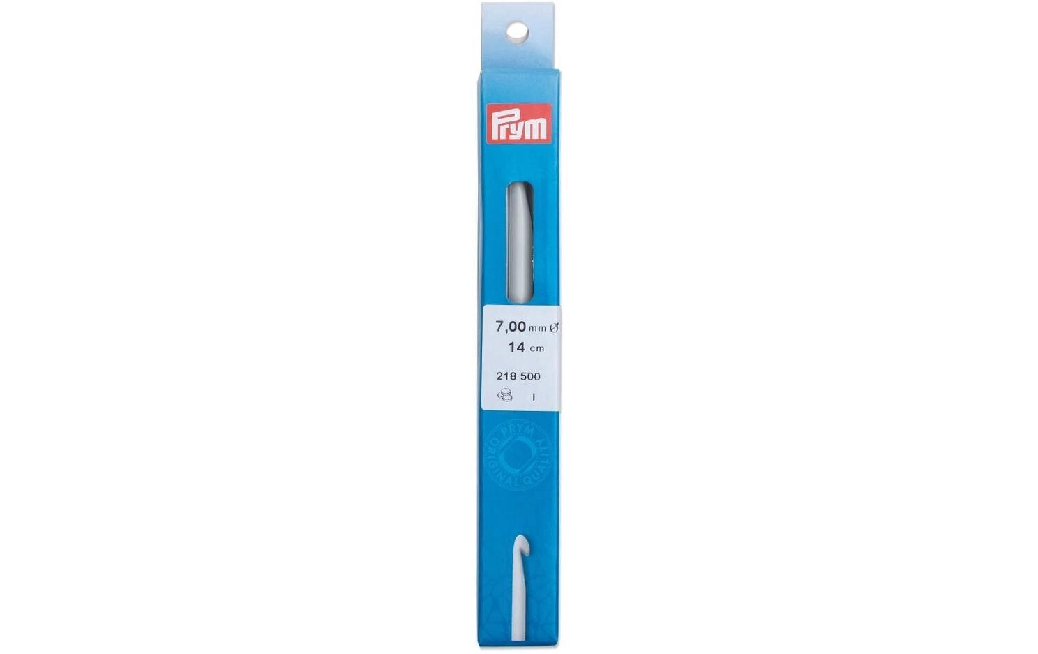 Prym Häkelnadel für Wolle Ø 7 mm x 14 cm, Grau