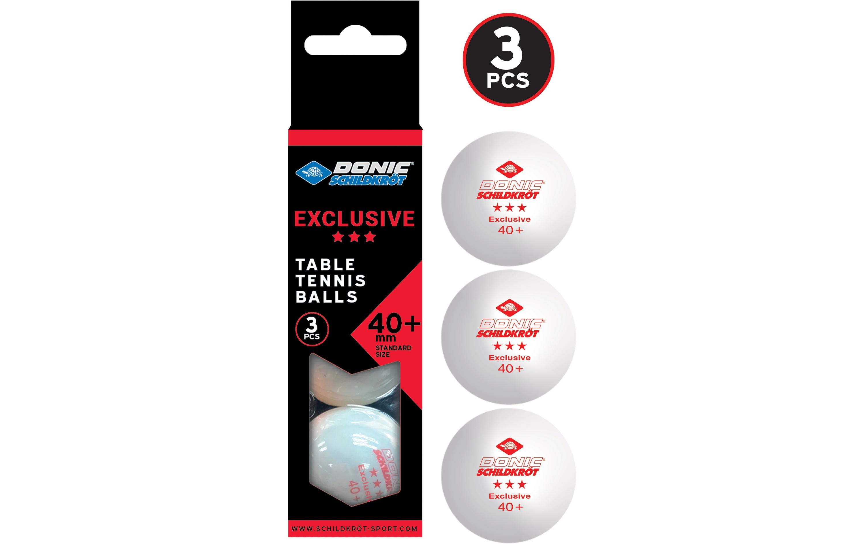 DONIC Schildkröt Tischtennisball 3-Stern Avantgard weiss